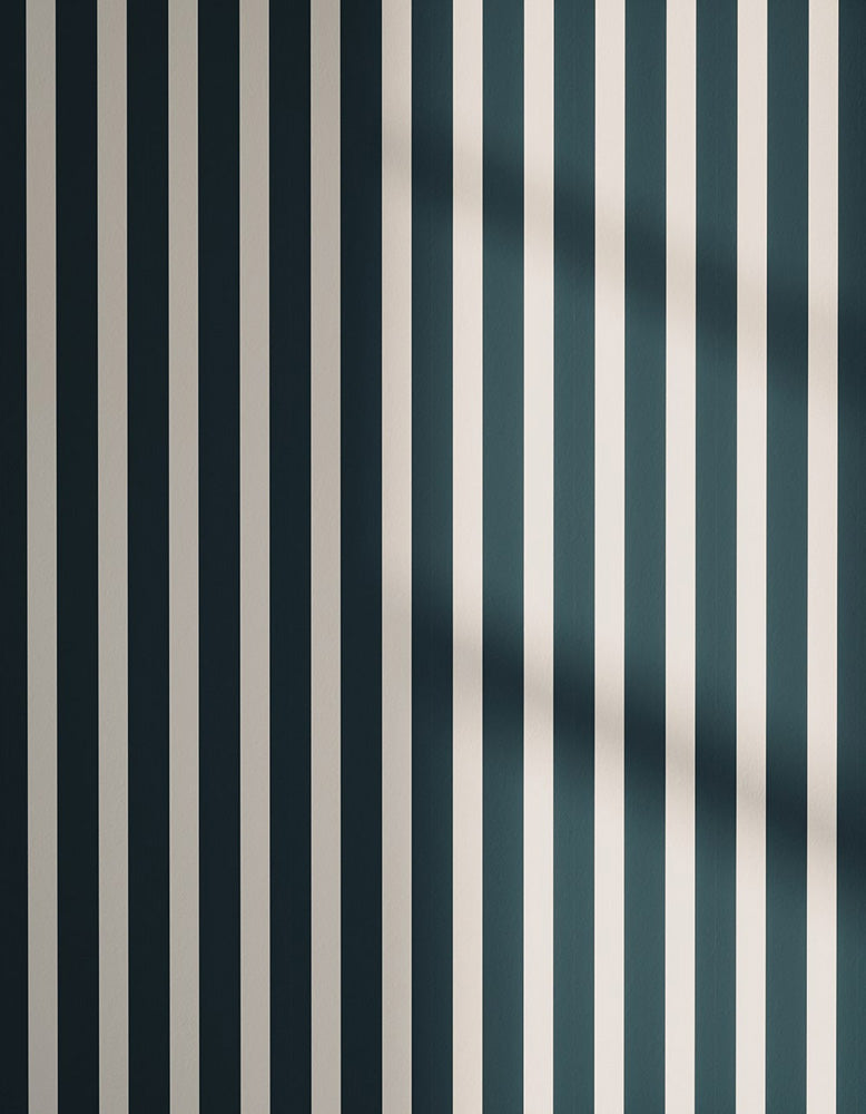 Stripes 02 wallpaper on the wall with shadow
