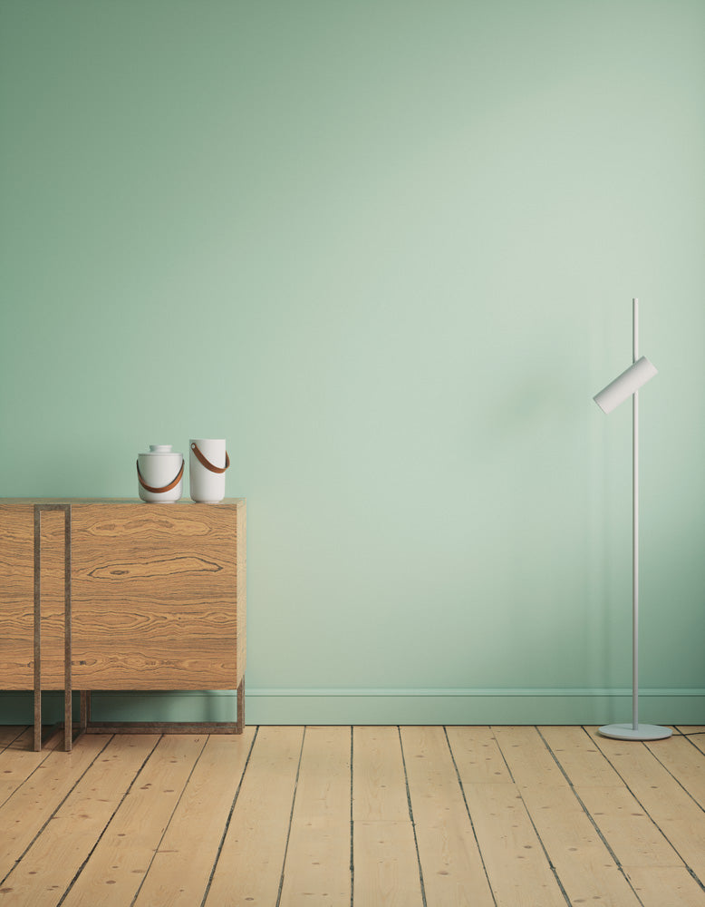 Hallway decorated in Lick Green 08 paint shade