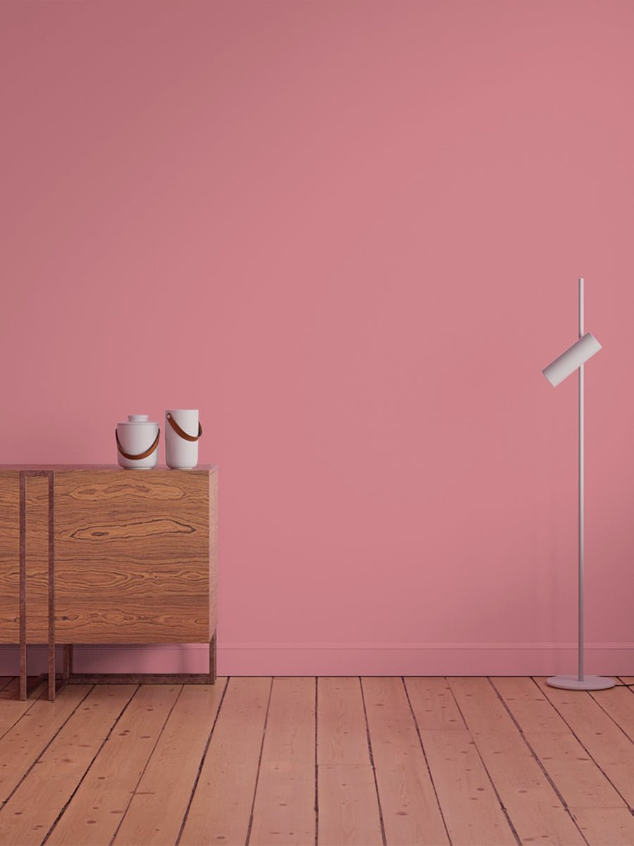 Hallway decorated in Lick Pink 12 paint shade