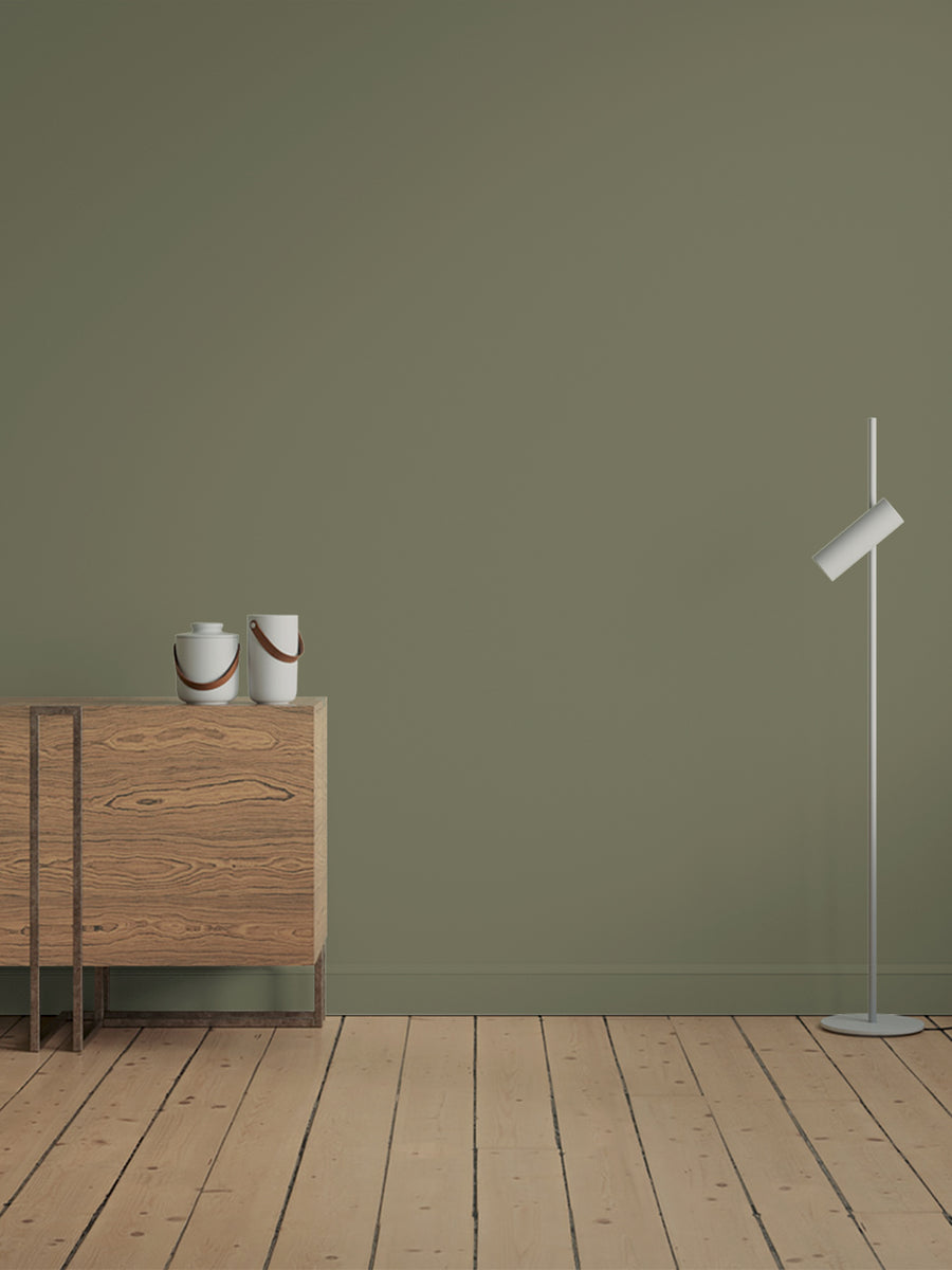 Hallway decorated in Lick Green 19  paint shade