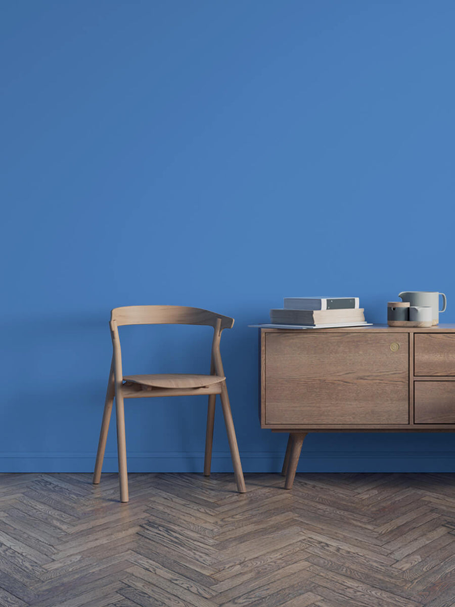 Office decorated in Lick Blue 19 paint shade
