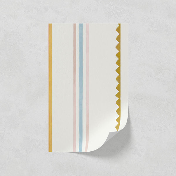 Lick paste the wall sample in ZigZag 02 wallpaper print