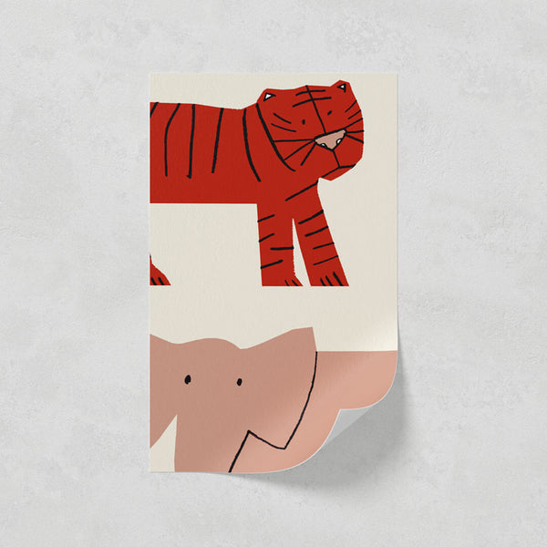 Lick paste the wall sample in Safari 01 wallpaper print