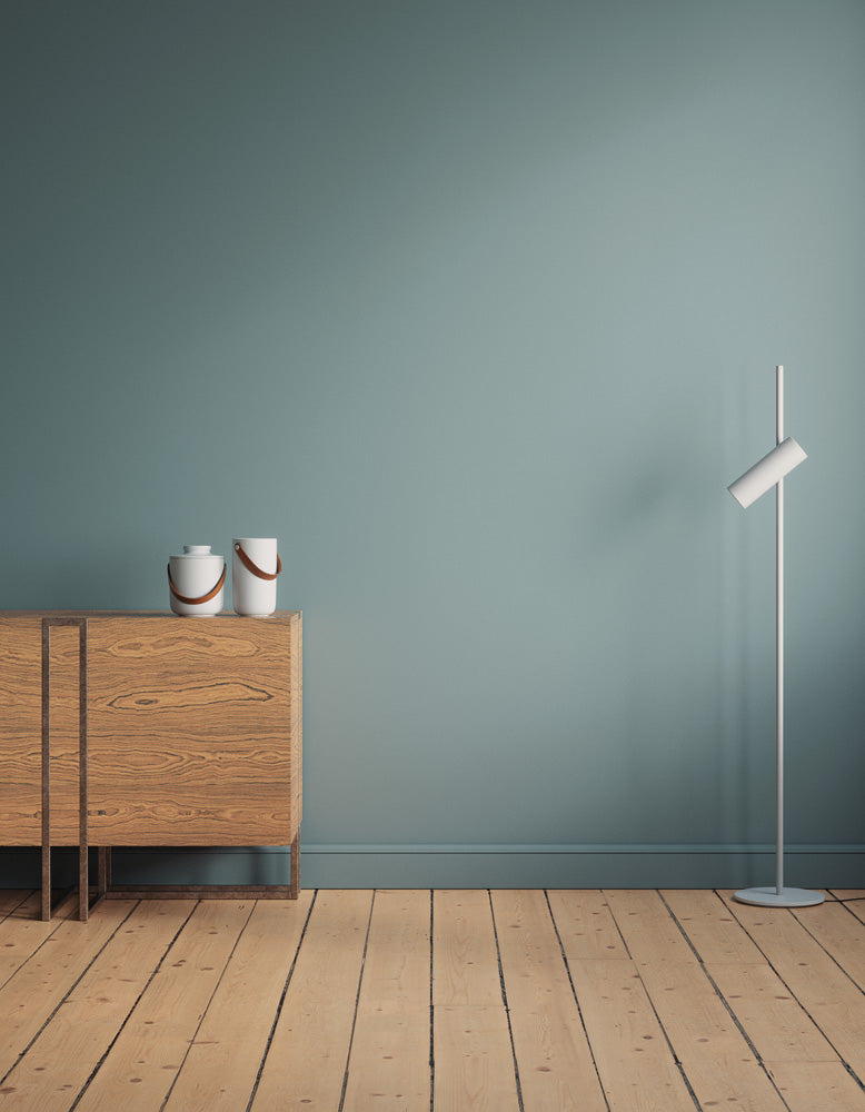 Hallway decorated in Lick Teal 02 paint shade