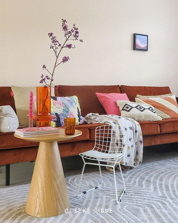 A living room decorated in Lick White 06