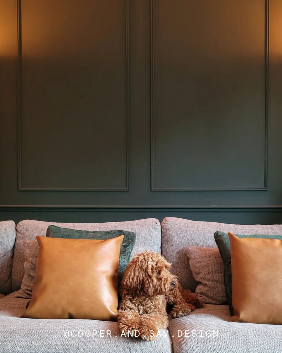 A bedroom painted in Green 06