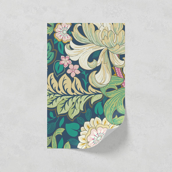 Lick paste the wall sample in Wildflowers 01 wallpaper print